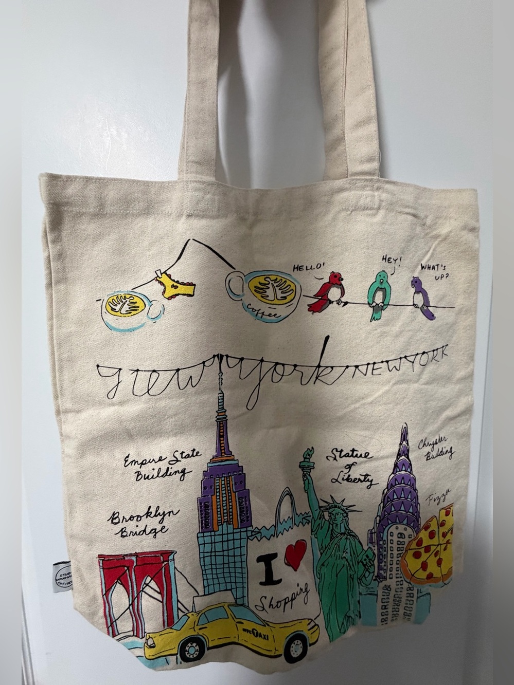 New York City canvas tote